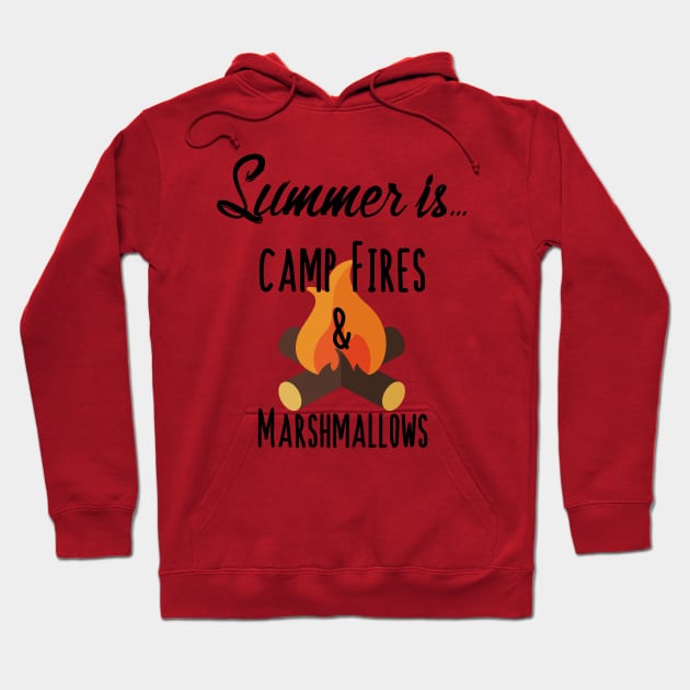 Summer Is Camp Fires & Marshmallows - S’mores Hoodie by PozureTees108